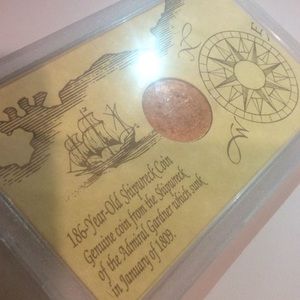 RARE Authentic 1809 Shipwreck Coin From Admiral Gardner in The English Channel!